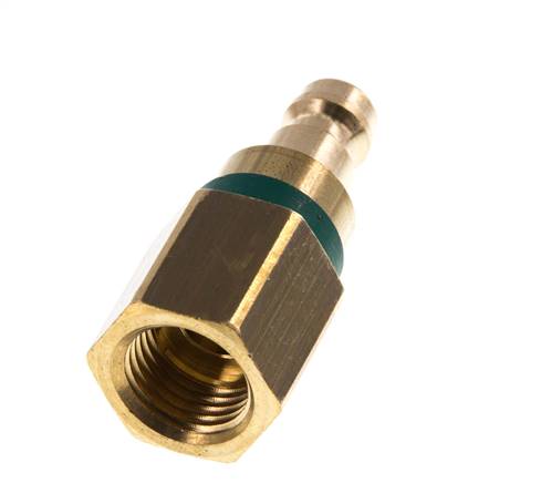 Messing DN 5 Groen Luchtkoppeling Insteeknippel G 1/4 inch Binnendraad