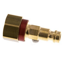 Brass DN 5 Red-Coded Air Coupling Plug G 1/4 inch Female
