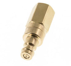 Messing DN 5 Luchtkoppeling Insteeknippel G 1/8 inch Binnendraad Double Shut-Off