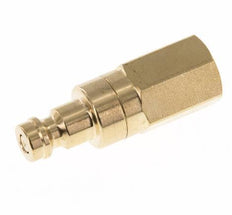 Messing DN 5 Luchtkoppeling Insteeknippel G 1/8 inch Binnendraad Double Shut-Off