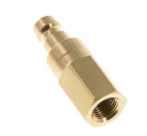 Messing DN 5 Luchtkoppeling Insteeknippel G 1/8 inch Binnendraad Double Shut-Off