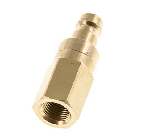 Messing DN 5 Luchtkoppeling Insteeknippel G 1/8 inch Binnendraad Double Shut-Off