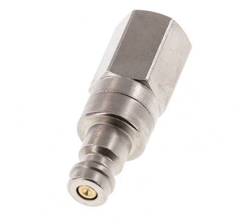 Vernikkeld Messing DN 5 Luchtkoppeling Insteeknippel G 1/8 inch Binnendraad Double Shut-Off