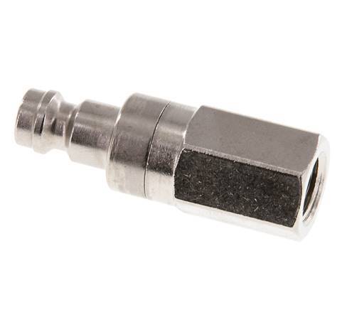 Vernikkeld Messing DN 5 Luchtkoppeling Insteeknippel G 1/8 inch Binnendraad Double Shut-Off