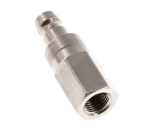 Vernikkeld Messing DN 5 Luchtkoppeling Insteeknippel G 1/8 inch Binnendraad Double Shut-Off