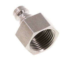 RVS DN 5 Rood Luchtkoppeling Insteeknippel G 3/8 inch Binnendraad Double Shut-Off