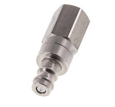 Stainless steel DN 5 Air Coupling Plug G 1/8 inch Female Double Shut-Off