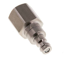 RVS DN 5 Luchtkoppeling Insteeknippel G 3/8 inch Binnendraad Double Shut-Off