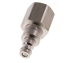 RVS DN 5 Luchtkoppeling Insteeknippel G 3/8 inch Binnendraad Double Shut-Off