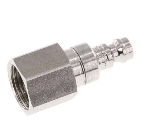 RVS 316L DN 5 Luchtkoppeling Insteeknippel G 3/8 inch Binnendraad Double Shut-Off