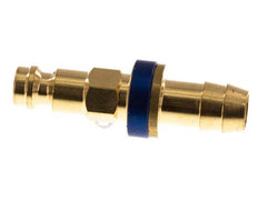 Messing DN 5 Blauw-Coded Luchtkoppeling Insteeknippel 9 mm Slangpilaar