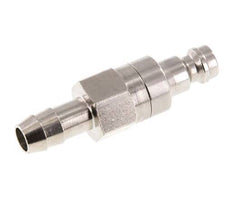 Vernikkeld Messing DN 5 Luchtkoppeling Insteeknippel 8 mm Slangpilaar Double Shut-Off