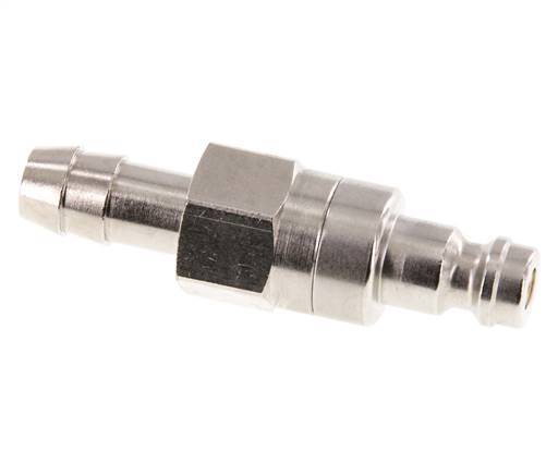 Vernikkeld Messing DN 5 Luchtkoppeling Insteeknippel 8 mm Slangpilaar Double Shut-Off