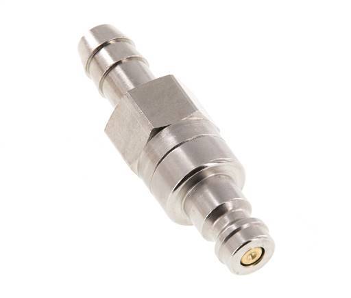 Vernikkeld Messing DN 5 Luchtkoppeling Insteeknippel 8 mm Slangpilaar Double Shut-Off