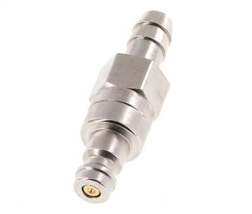Vernikkeld Messing DN 5 Luchtkoppeling Insteeknippel 8 mm Slangpilaar Double Shut-Off