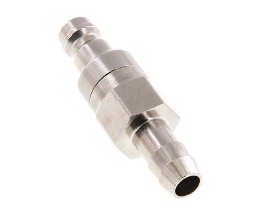 Vernikkeld Messing DN 5 Luchtkoppeling Insteeknippel 8 mm Slangpilaar Double Shut-Off
