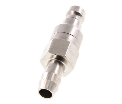 Vernikkeld Messing DN 5 Luchtkoppeling Insteeknippel 8 mm Slangpilaar Double Shut-Off