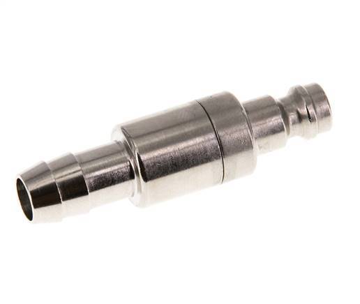 Vernikkeld Messing DN 5 Luchtkoppeling Insteeknippel 9 mm Slangpilaar Double Shut-Off