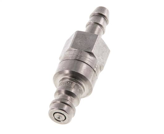 RVS 316L DN 5 Luchtkoppeling Insteeknippel 4 mm Slangpilaar