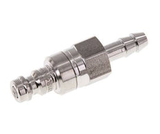 RVS 316L DN 5 Luchtkoppeling Insteeknippel 6 mm Slangpilaar Double Shut-Off