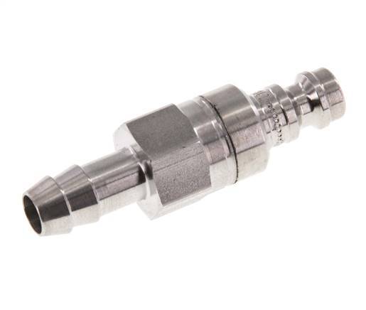 RVS 316L DN 5 Luchtkoppeling Insteeknippel 8 mm Slangpilaar Double Shut-Off