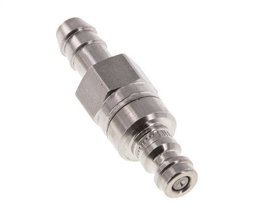 RVS 316L DN 5 Luchtkoppeling Insteeknippel 8 mm Slangpilaar Double Shut-Off