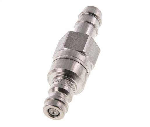 RVS 316L DN 5 Luchtkoppeling Insteeknippel 8 mm Slangpilaar Double Shut-Off