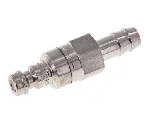 RVS 316L DN 5 Luchtkoppeling Insteeknippel 8 mm Slangpilaar Double Shut-Off