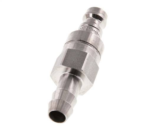 RVS 316L DN 5 Luchtkoppeling Insteeknippel 8 mm Slangpilaar Double Shut-Off