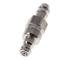 RVS 316L DN 5 Luchtkoppeling Insteeknippel 9 mm Slangpilaar Double Shut-Off