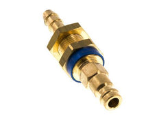Messing DN 5 Blauw-Coded Luchtkoppeling Insteeknippel 6 mm Slangpilaar Schotkoppeling