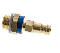 Messing DN 5 Blauw-Coded Luchtkoppeling Insteeknippel G 1/4 inch Buitendraad