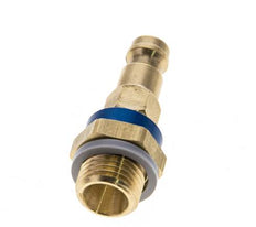 Messing DN 5 Blauw-Coded Luchtkoppeling Insteeknippel G 1/4 inch Buitendraad