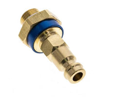 Messing DN 5 Blauw-Coded Luchtkoppeling Insteeknippel G 1/8 inch Buitendraad