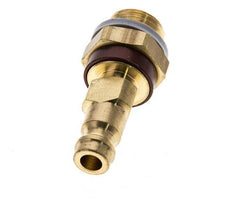 Messing DN 5 Bruin-Coded Luchtkoppeling Insteeknippel G 1/4 inch Buitendraad