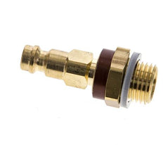 Messing DN 5 Bruin-Coded Luchtkoppeling Insteeknippel G 1/4 inch Buitendraad