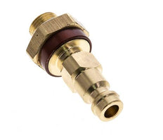 Messing DN 5 Bruin-Coded Luchtkoppeling Insteeknippel G 1/8 inch Buitendraad