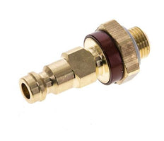 Messing DN 5 Bruin-Coded Luchtkoppeling Insteeknippel G 1/8 inch Buitendraad