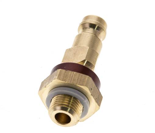Messing DN 5 Bruin-Coded Luchtkoppeling Insteeknippel G 1/8 inch Buitendraad