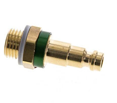 Messing DN 5 Groen-Coded Luchtkoppeling Insteeknippel G 1/4 inch Buitendraad