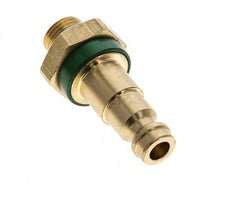Messing DN 5 Groen-Coded Luchtkoppeling Insteeknippel G 1/8 inch Buitendraad
