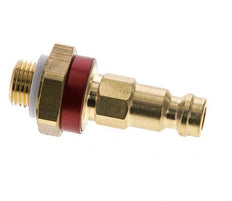 Messing DN 5 Rood-Coded Luchtkoppeling Insteeknippel G 1/8 inch Buitendraad