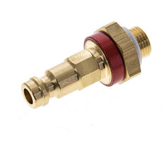 Messing DN 5 Rood-Coded Luchtkoppeling Insteeknippel G 1/8 inch Buitendraad