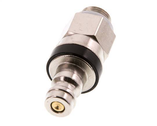 Vernikkeld Messing DN 5 Zwart Luchtkoppeling Insteeknippel G 1/8 inch Buitendraad Double Shut-Off