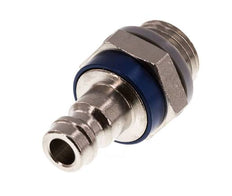 Vernikkeld Messing DN 5 Blauw Luchtkoppeling Insteeknippel G 1/4 inch Buitendraad