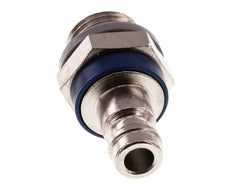 Vernikkeld Messing DN 5 Blauw Luchtkoppeling Insteeknippel G 1/4 inch Buitendraad