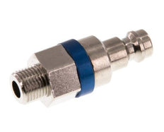 Vernikkeld Messing DN 5 Blauw Luchtkoppeling Insteeknippel G 1/8 inch Buitendraad