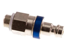 Vernikkeld Messing DN 5 Blauw Luchtkoppeling Insteeknippel G 1/8 inch Buitendraad Double Shut-Off