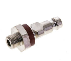 Vernikkeld Messing DN 5 Bruin-Coded Luchtkoppeling Insteeknippel G 1/8 inch Buitendraad