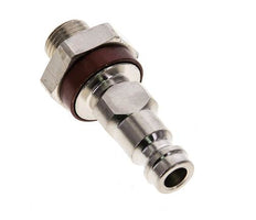 Vernikkeld Messing DN 5 Bruin-Coded Luchtkoppeling Insteeknippel G 1/8 inch Buitendraad